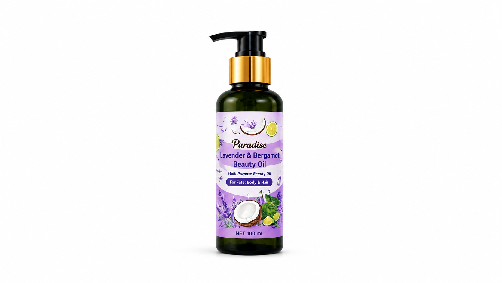 บิวตี้ออยล์ กลิ่นลาเวนเดอร์และเบอร์กาม็อต 90 มล. ฺBeauty Oil 90 ml Lavender and Bergamot