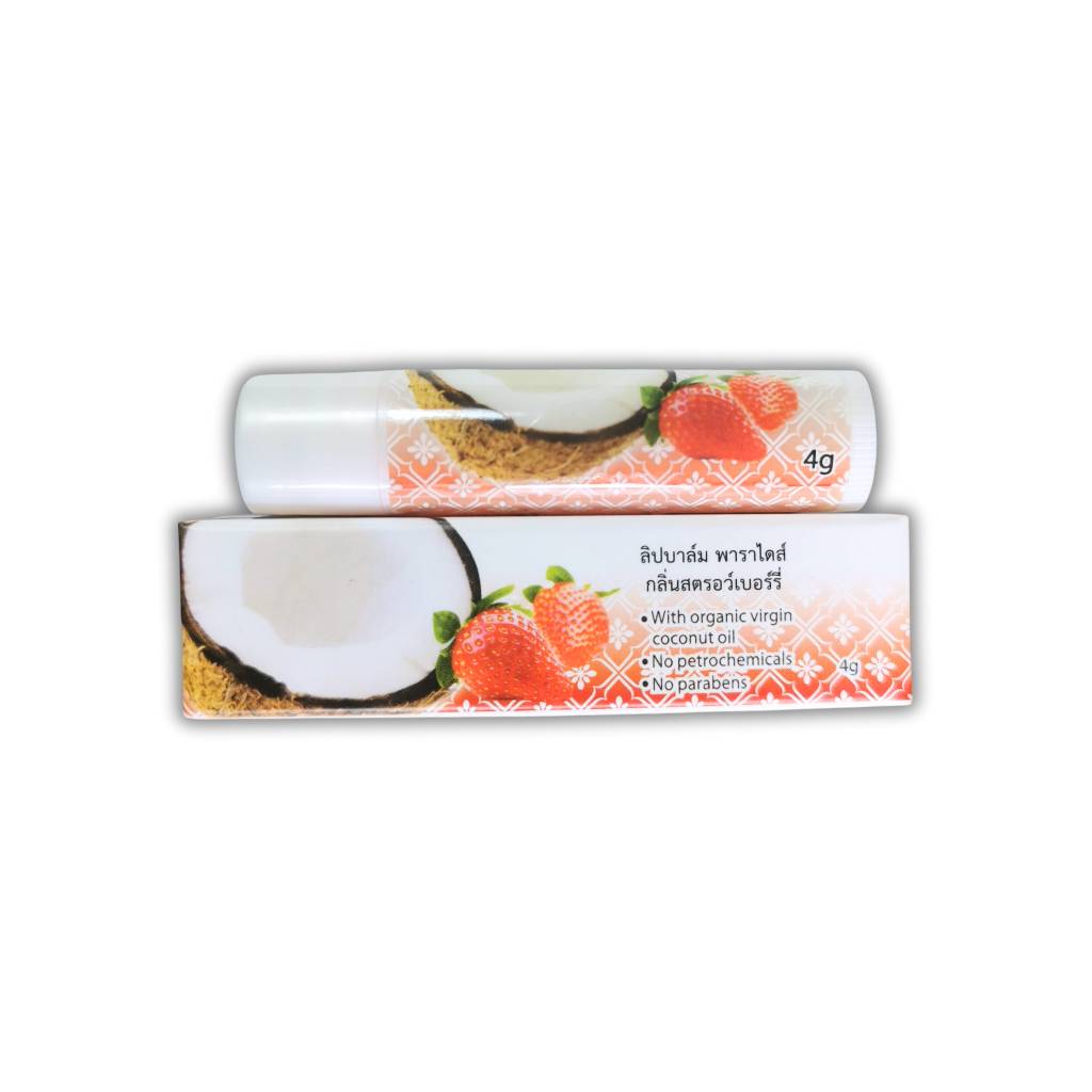 ลิบบาล์ม กลิ่นสตอเบอร์รี่ 4 ก. Lip Balm 4g Strawberry